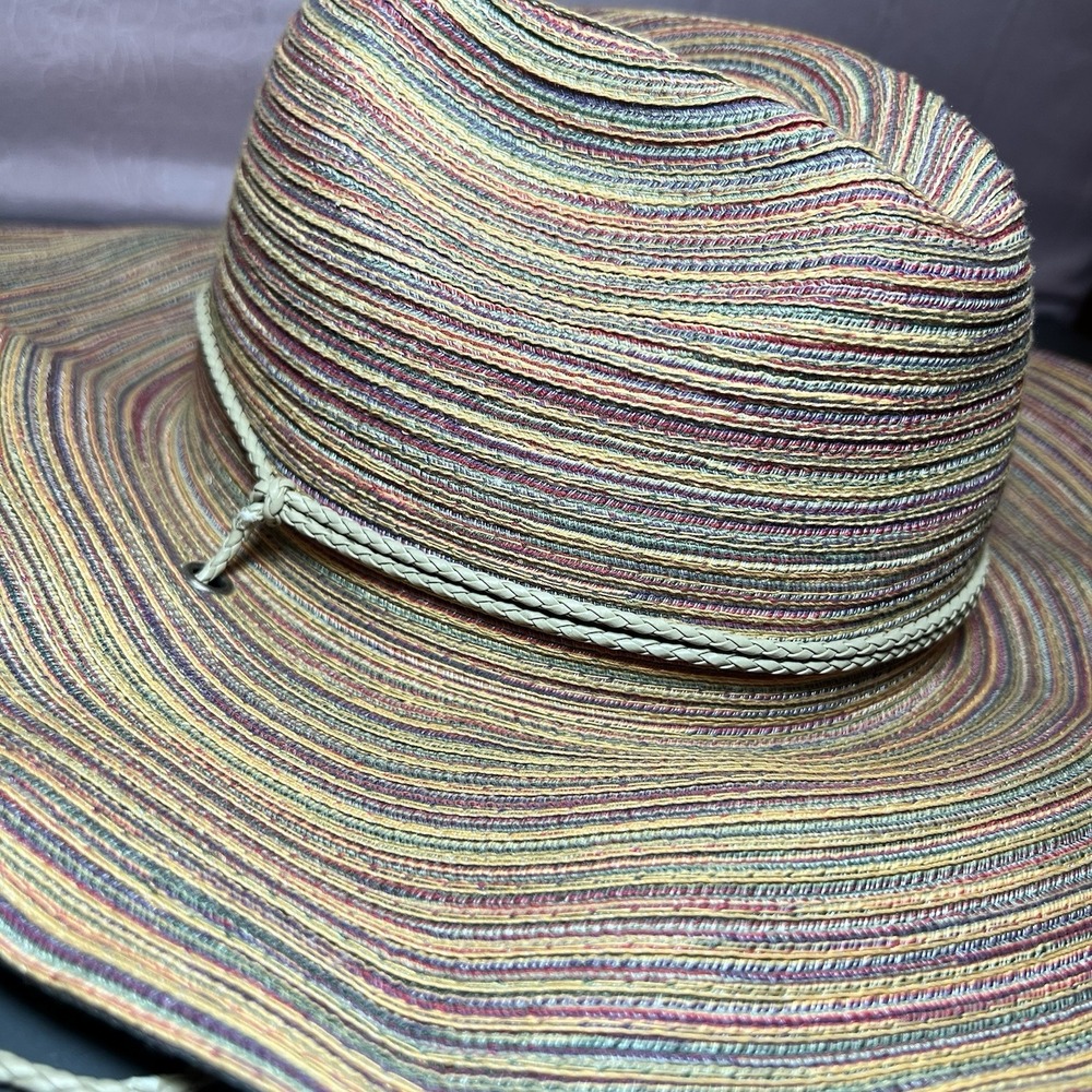 Vintage San Diego Hat Co Unisex Wide Brim Gardening Sun Hat Multicolor‎ 7.5" - Picture 3 of 14